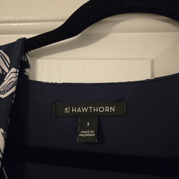 Womens Size Small Navy Blue and Wrap dress by 41 Hawthorn - Picture 5 of 7